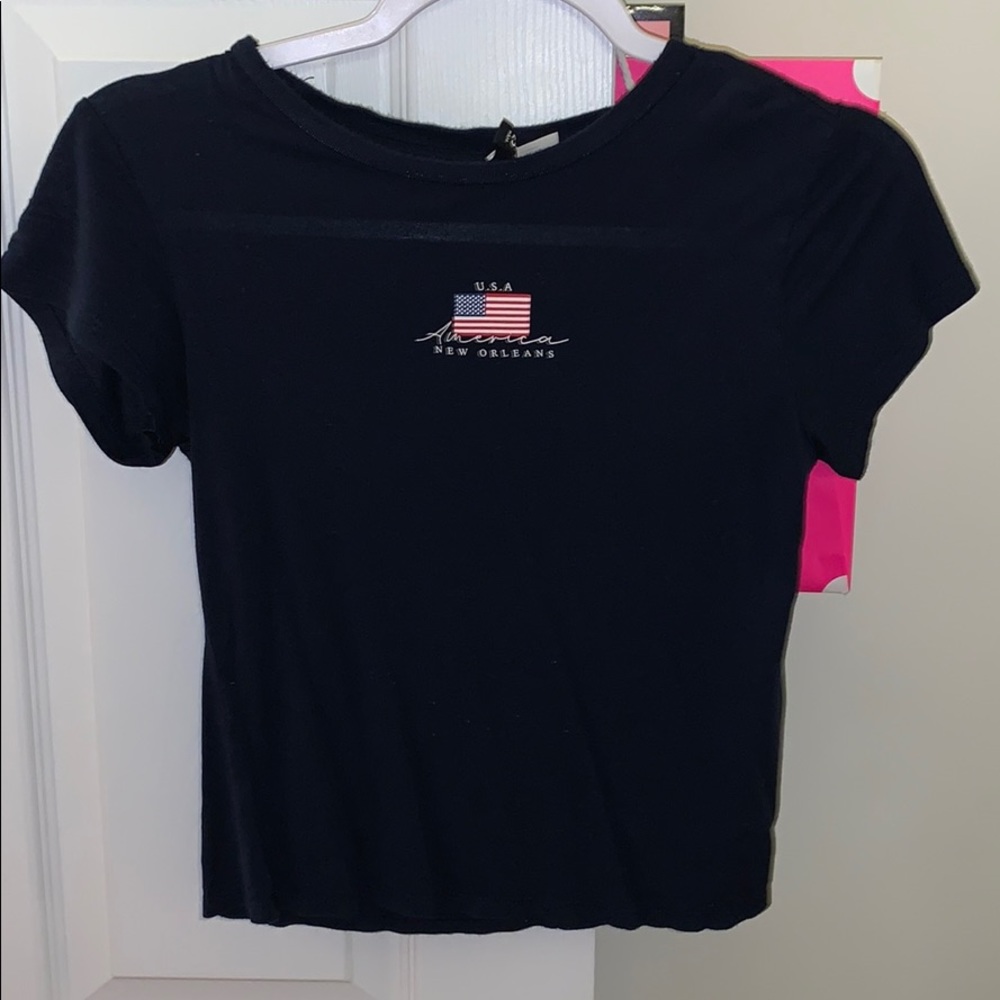 Navy blue short sleeve